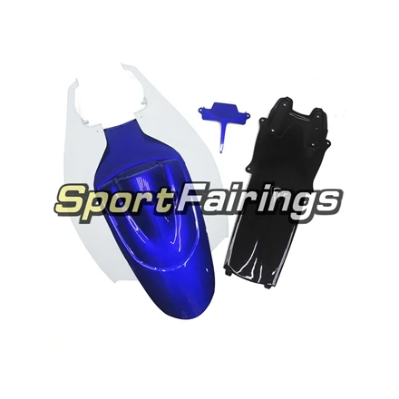 Мотоцикл впрыскивание, АБС-пластик Полный обтекатели для Suzuki GSXR600 750 K6 год 06 07 2006 2007 обтекатель КУЗОВ сине-белые