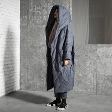 Линетт's CHINOISERIE осень зима дизайн для женщин Винтаж Ультра свободные с капюшоном белые пуховики и пальто