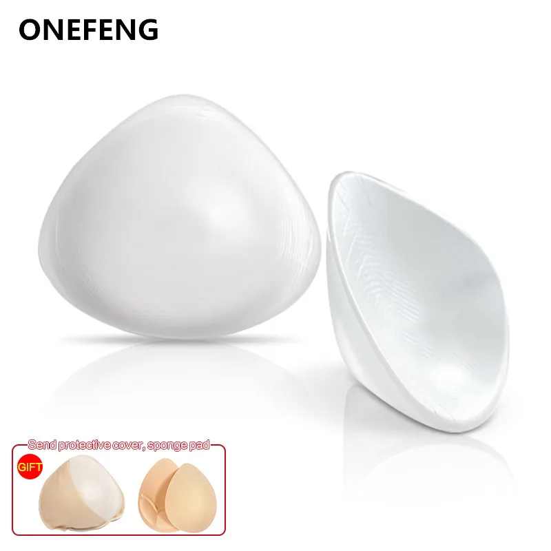 

VDTR Triangular Silicone Fake Breast Forms for Mastectomy Breast Cancer Woman Backside Deep Concave False Artificial Boobs