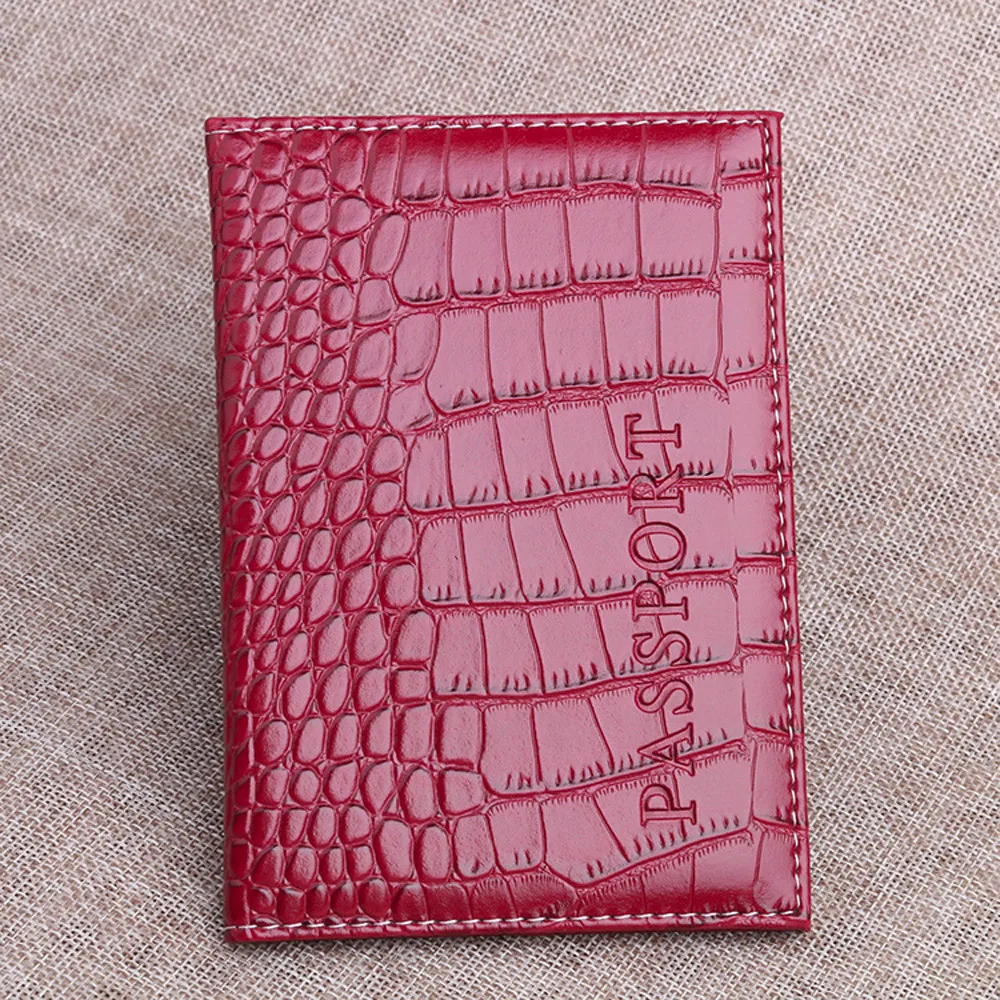 

Unisex Passport Holder Protector Wallet Business Card Soft Passport Cover Leather credit card holder passport holder #C