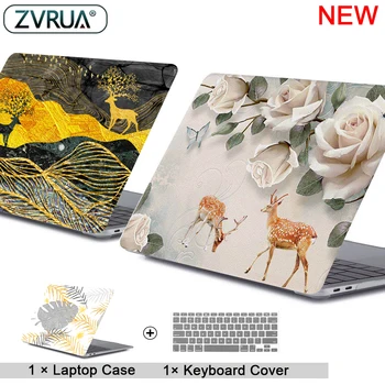

NEW 2019 Laptop Case For Apple MacBook Air Pro Retina 11 12 13 15 for mac book New Pro 13.3 16 inch A1706 A1932+Keypad Cover