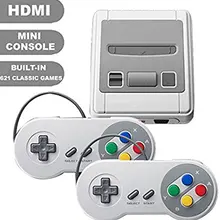 10 шт. HDMI Супер Мини ТВ семейная игровая консоль HDMI 8 бит Ретро игровая консоль встроенный 621 игры Ручной игровой плеер