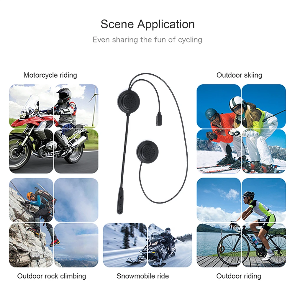 Мотор беспроводная Bluetooth гарнитура мотоциклетный шлем наушники Динамик Handsfree музыка для MP3 MP4 смартфон