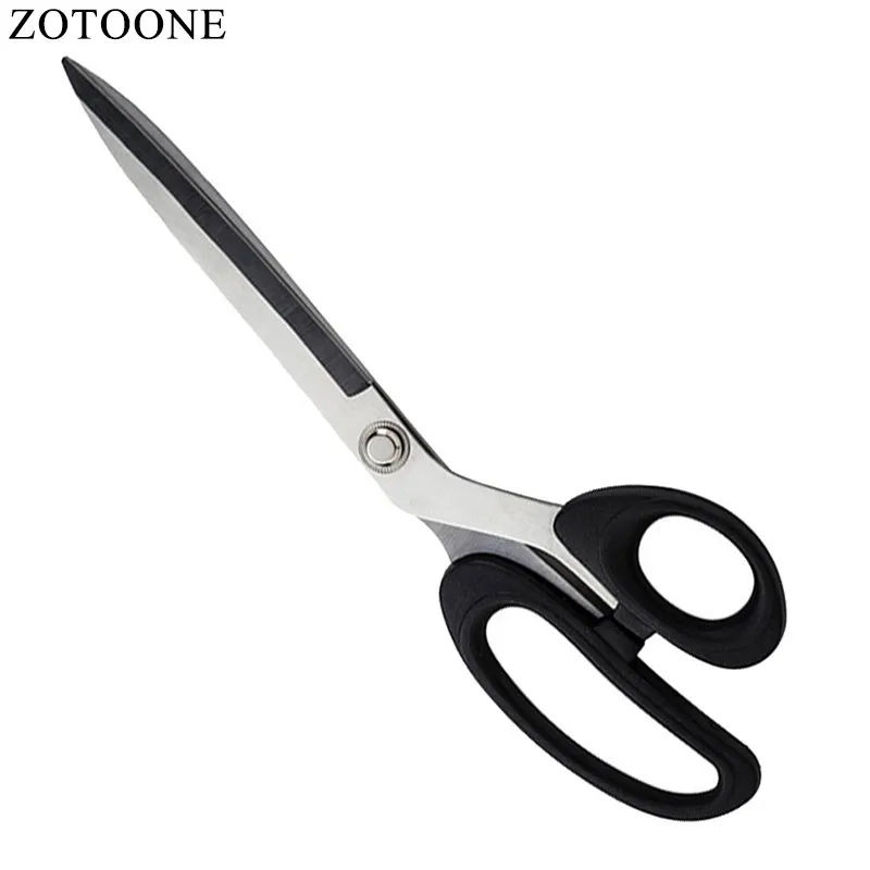 Scissors For Fabric 10inch Tailor's Scissors Stainless Steel Scissor Sewing  Tool Clothing High-end Black Tijeras Costura - AliExpress