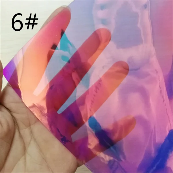 

Free shipping 1pcs/7.6*12inch synthetic magic mirror vinyl fabric hologram