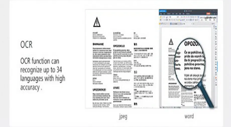 Aura 14MP Smart Book & Document сканер с технологией AI для 187 языков OCR поддерживает инновационные лампы без бликов бесплатное приложение