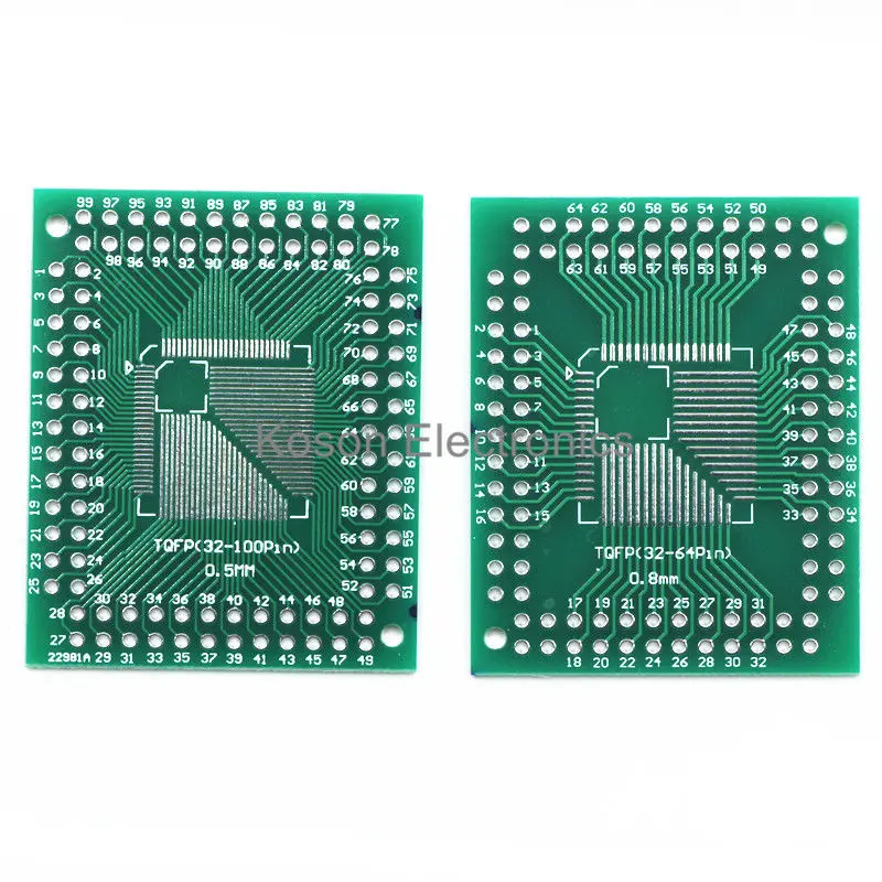 10pcs TQFP 44 TQFP 64 TQFP 80 SMD Adattatore PCB