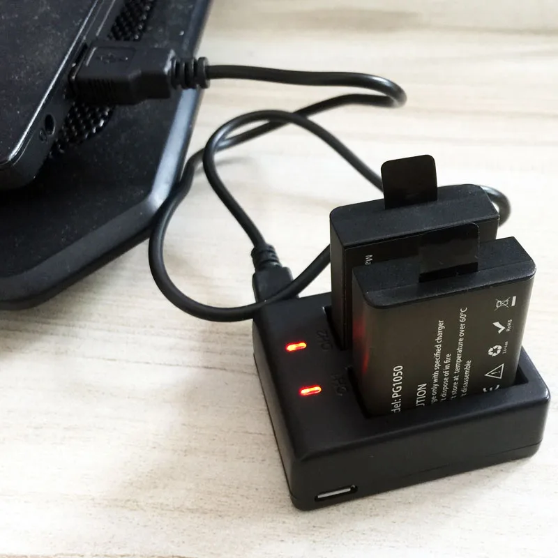 Зарядное устройство для экшн камеры EKEN H9 H9R H8PRO H8R SJ4000 1 шт. 2 шт.|battery h9|h9 batteryeken accessories