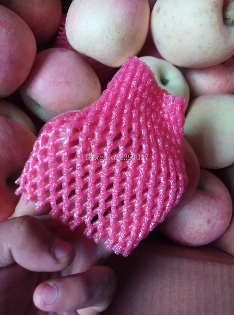 12cm*7cm 1000pcs Fruit foam for Apples and pears white EPE Foam mesh