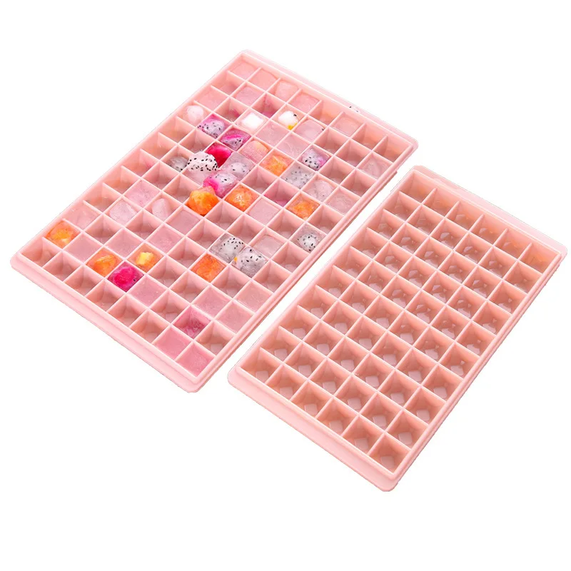

Ice Box Flexible PP Large 96-gridce Cube Maker Mold Tray Whisky Cocktails Iced Coffee Ice Chocolate Jelly Pudding Cold Drinks