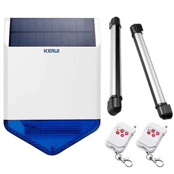 

Solar Power Supply Supports Wired And Wireless Linkage Control Automatic Infrared Sensing Solor Alarm System Security Home