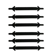 Neswest силикон легкое без завязок; шнурки со стрелками, ленивые шнурки для завязывания Унисекс Эластичный подходит для всех видов спорта, обувные шнурки 12 шт./компл