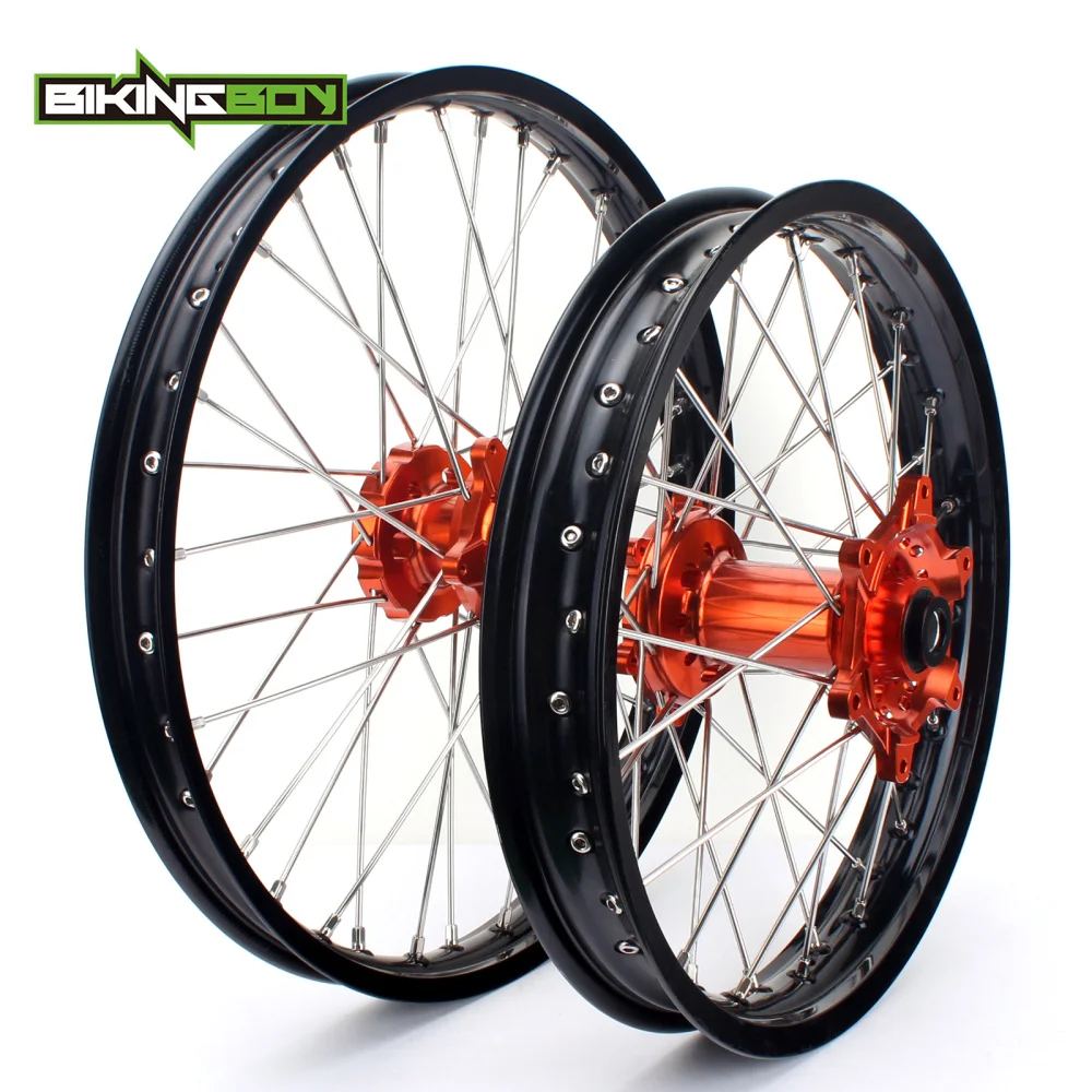 BIKINGBOY 21 &quot18&quot передние и задние колеса обода концентратор для KTM 125 200 250 300 350 400 450