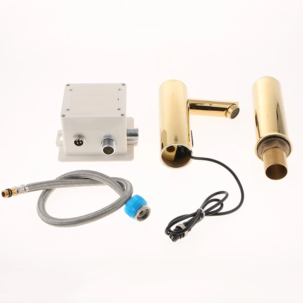 Bathroom Automatic Infrared Sink Hands Touchless Free Faucet Sensor Tap Cold Water Saving Inductive Electric Basin Faucet