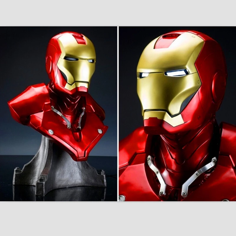 

Iron Man MK 43 Lighting (LIFE SIZE) 1:1 BIG Statue Chest toys for children