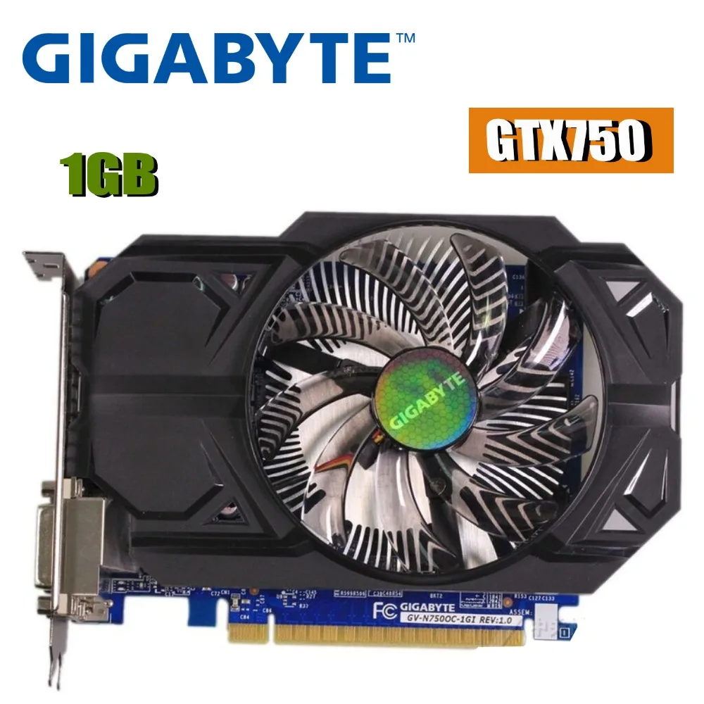 

GIGABYTE Graphics Card Original GTX 750 1GB 128Bit GDDR5 Video Cards for nVIDIA Geforce GTX750 Hdmi Dvi Used VGA Cards On Sale