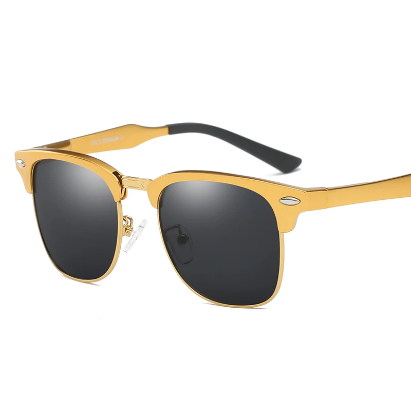 YSO солнцезащитные очки Для Мужчин Поляризованные UV400 алюминиево-магниевым рамки TAC линзы, солнцезащитные очки, очки для вождения, квадратный аксессуар для Для мужчин 8558 - Цвет линз: Brown-Brown