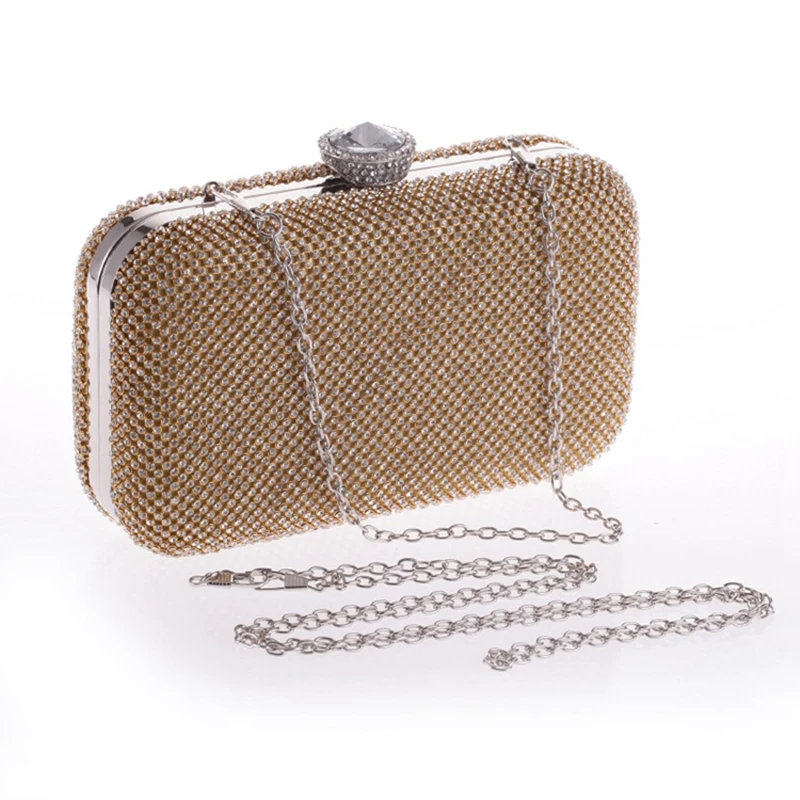 

women's bag Drill handbag clutch big diamond clasp design European and American clutch handbags Evening party bag lady handbag