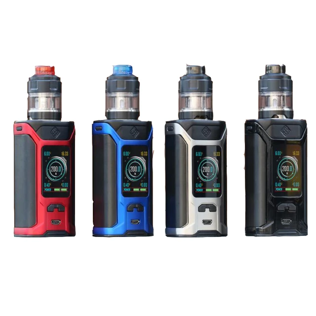 Оригинальный Wismec извилистые Ravage230 комплект Ravage 230 поле Mod Vape 200 Вт с гном Evo распылитель 2 мл/4 мл электронная сигарета вейпер