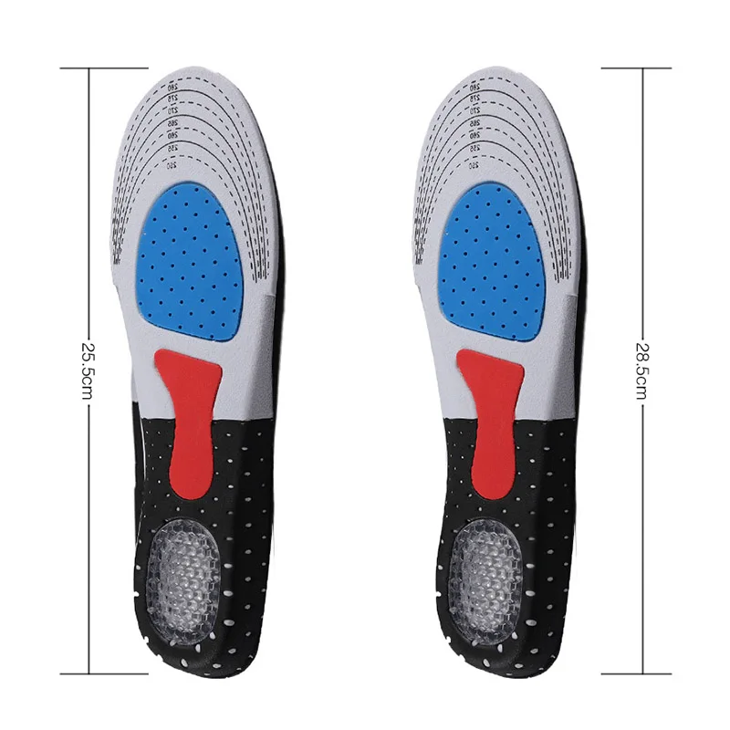 

2 Pairs Foot Silicone Gel Insoles Pads Orthotic Arch Support Shoes Pads MUG88