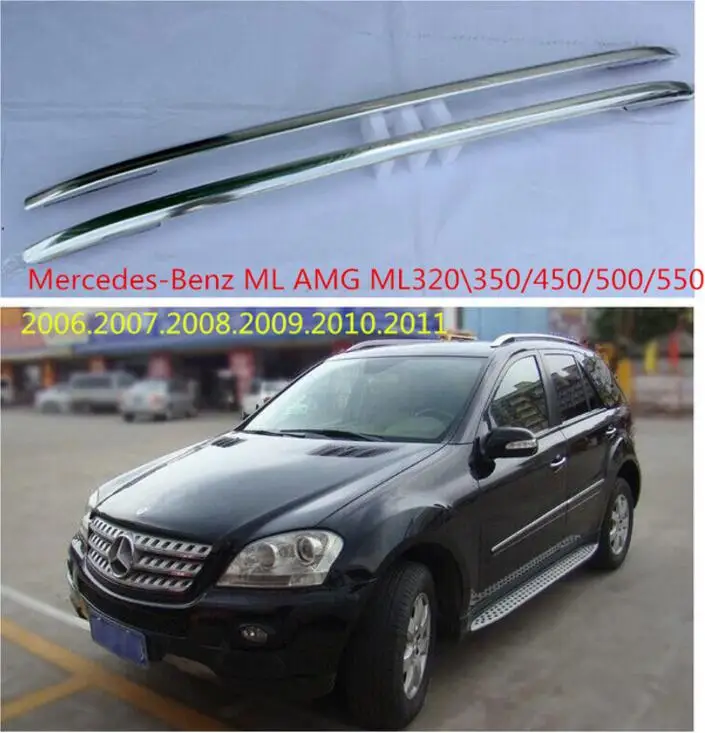 سيارة الألومنيوم سقف رف الأمتعة الأمتعة شريط ل بنز ML AMG ML320 350/450/500/550 2006 2007 2008 2009 2010 2011 سريع الشحن بواسطة EMS سيارة الألومنيوم سقف رف الأمتعة الأمتعة شريط ل بنز ML AMG ML320 350/450/500/550 2006 2007 2008 2009 2010 2011 سريع الشحن بواسطة EMS