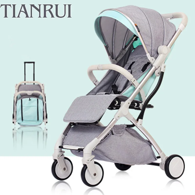 

TIANRUI portable stroller can sit lie folded stroller