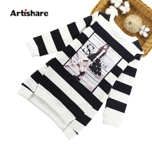Artishare/платья для девочек весенне-осеннее платье-свитер для больших девочек детская одежда с длинными рукавами из хлопка для девочек 6, 8, 10, 12, 14 лет