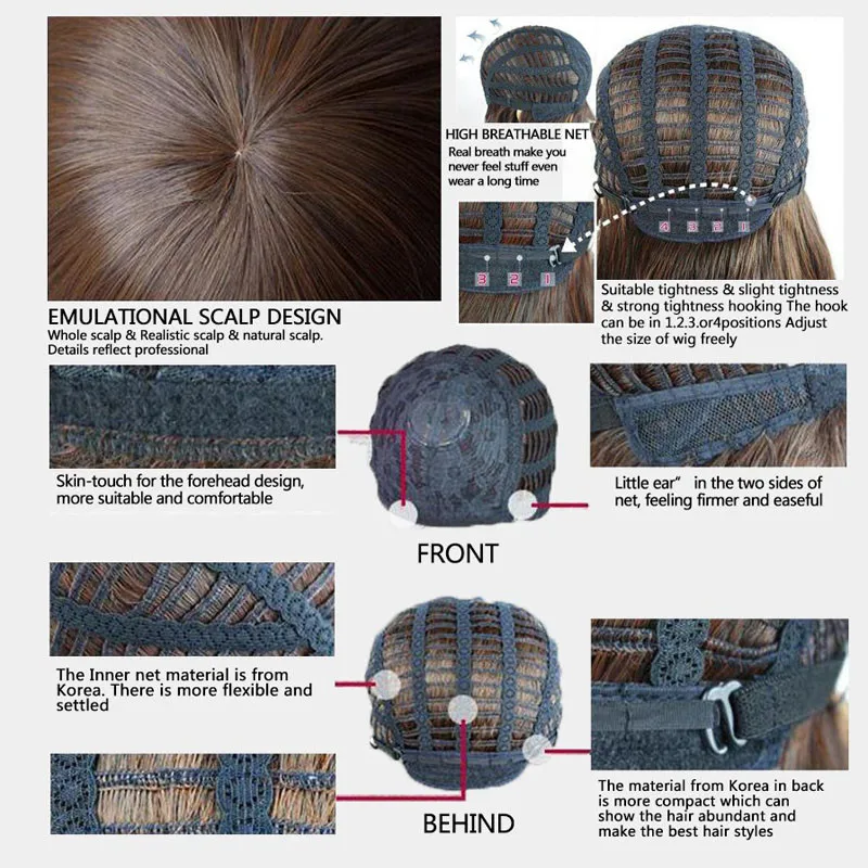 Амир боб парик Косплэй короткие парики для Для женщин синтетические волосы с Синтетические чёлки волос розового золота блондинка 12 видов