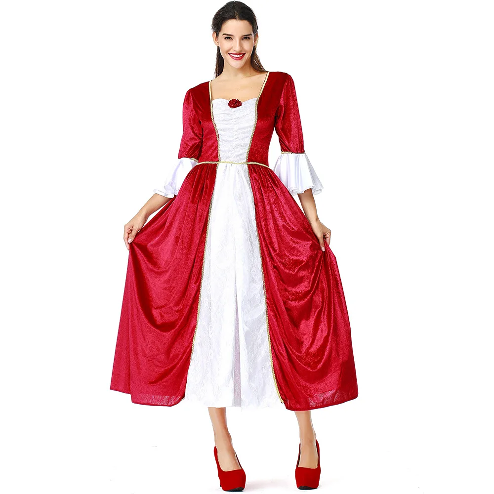 Adult Long Medieval Beauty Princess Renaissance Maiden Costume Wig