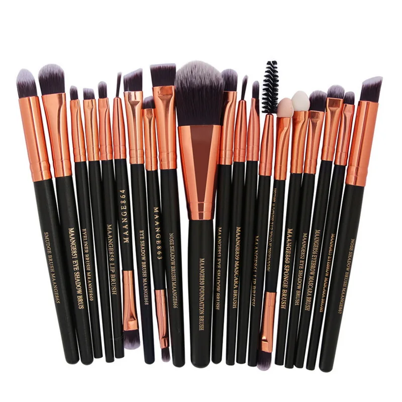 MAANGE кисти для макияжа Профессиональная 20 шт./компл. Make up Brush Set Пудра Тени век