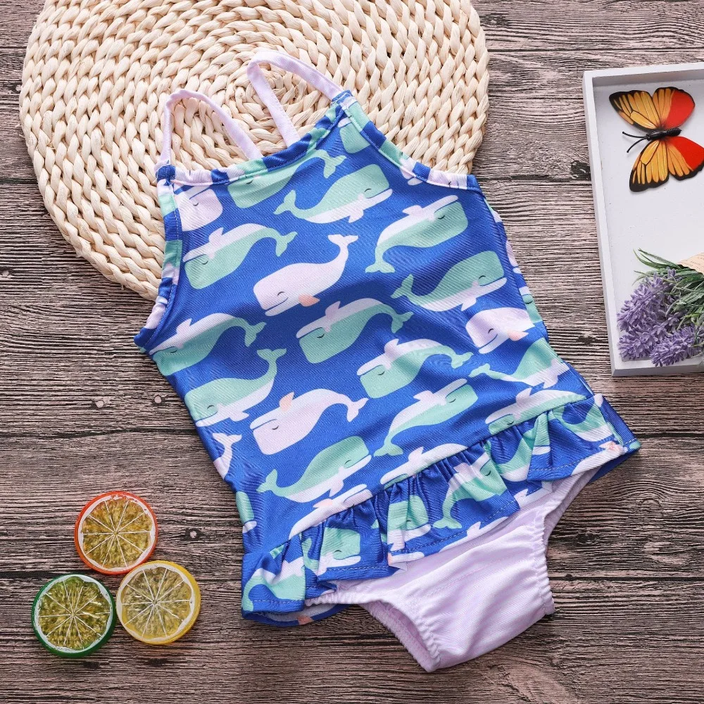 Baby Bodysuits Summer Polyester Sleeveless Toddler Bathing Suit Baby