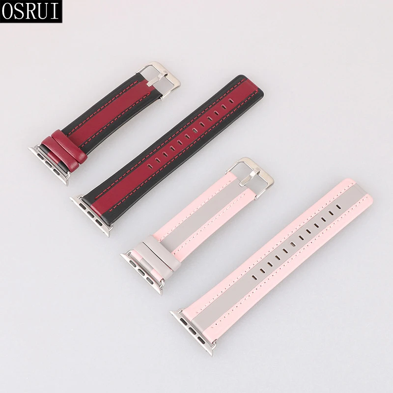 42 мм 38 мм ремешок для apple watch band 44 мм 40 мм correa iwatch band 3 2 1 кожаный браслет для pulseira apple watch аксессуары