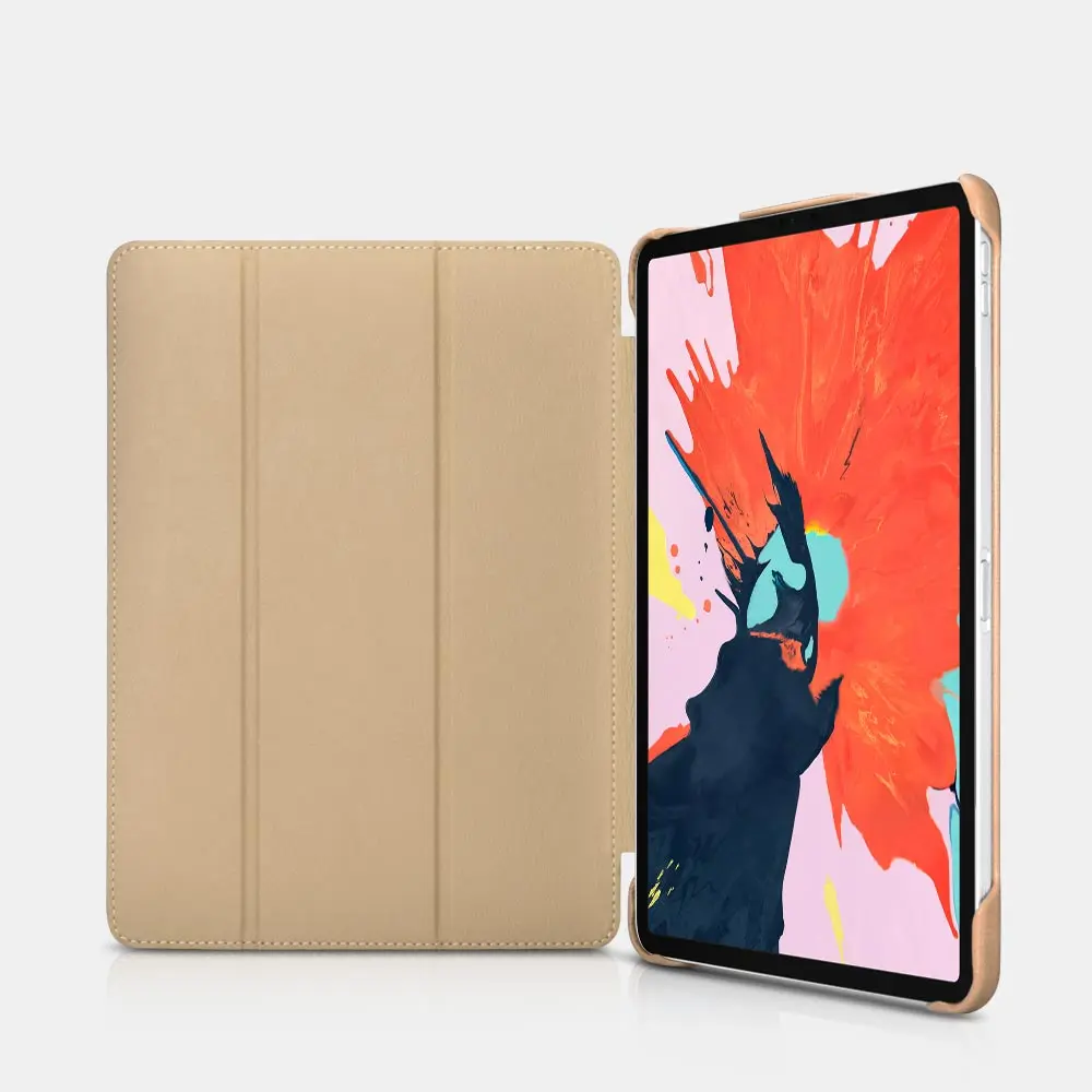 Icarer микрофибры Тонкий Винтаж пояса из натуральной кожи чехол для iPad Pro 12,9 "(2018) Кожа откидная крышка iPad Pro 12,9 дюйма (2018)