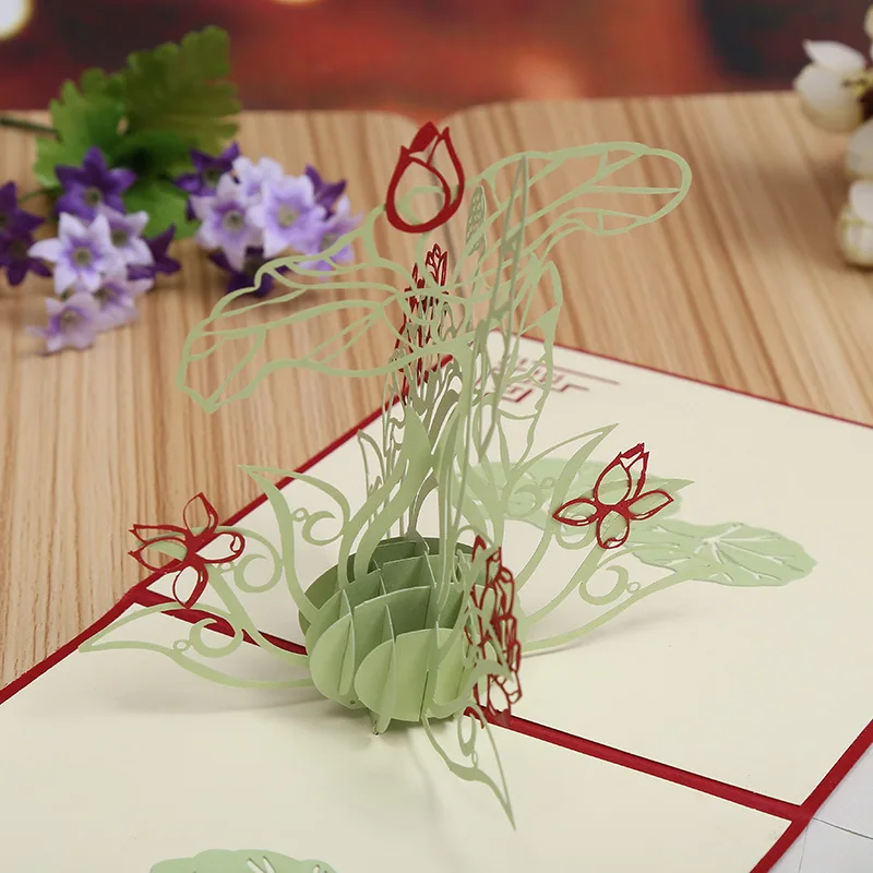 Manufacturers selling exquisite three dimensional hollow lotus creative