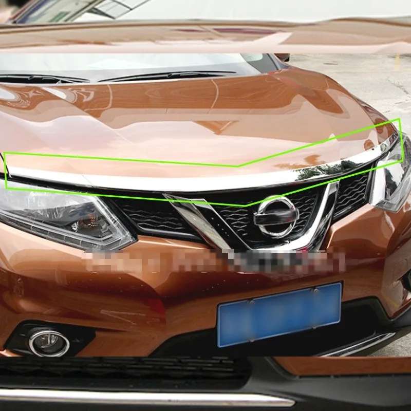 For-Nissan-X-Trail-T32-Rogue-2014-2016-Chrome-Front-Hood-Grill-Cover-Bonnet-Trim-Car (1)_