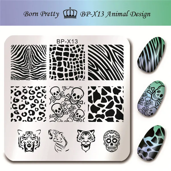 Pattern 3 BORN PRETTY 1 шт. Хэллоуин серия празднование ногтей штамповка пластины Маникюр штамп шаблон пластина с изображениями для нейл-арта - Цвет: Pattern 3