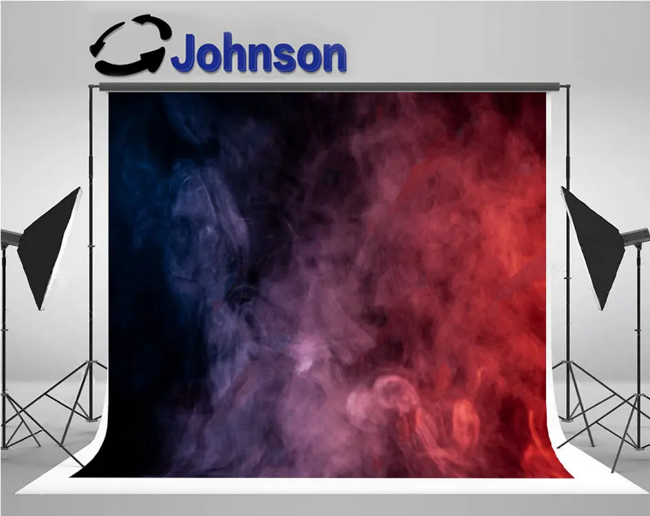 Red Blue White Smoke Black photo backdrop High quality Computer print wall studio background | Электроника