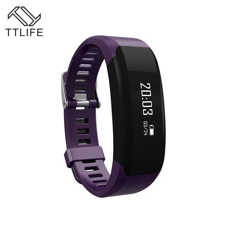 2016 TTLIFE Brand Smart Wristband Heart Rate Monitor Bracelet Wrist Pedometer Bluetooth Smart band Waterproof IPX5