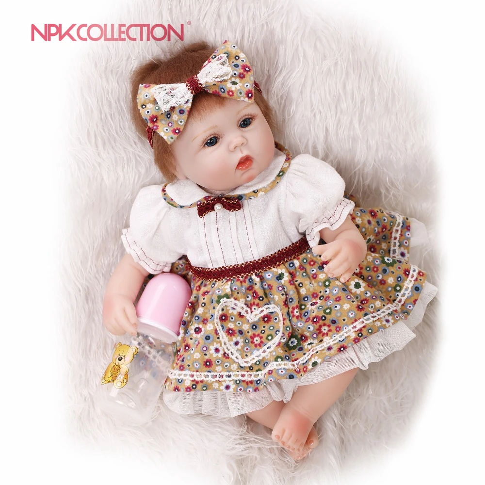 

NPKCOLLECTION17inch reborn lovely premie baby doll New born realistic cute doll playing toys for kids Birthday Christmas Gift