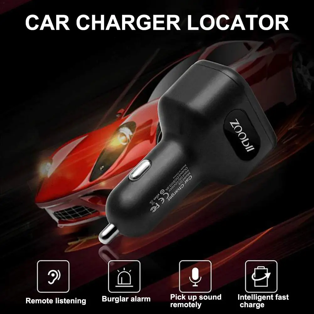 

GPS Tracker Car Mini Locator USB Car Charger Tracker with Live Audio GPS GSM Real Time Vehicle Tracking Remote Listening