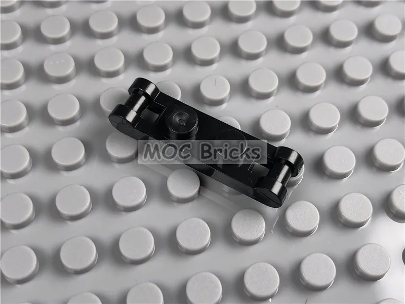 12 шт./лот MOC Кирпичи DIY Черная Пластина Модифицированная 1x2 с ручками на концах