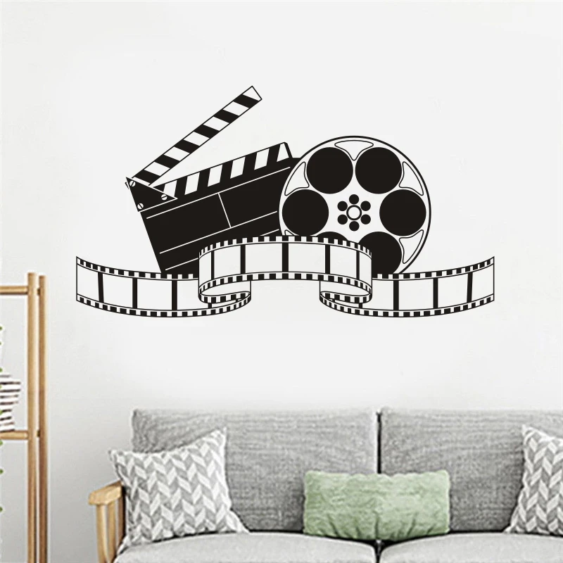 

Vinyl Wall Decal Filming Art Movie Wall Sticker Cinema Decoration Modern Design Film Movie Show Wall Murals Home Decor B152