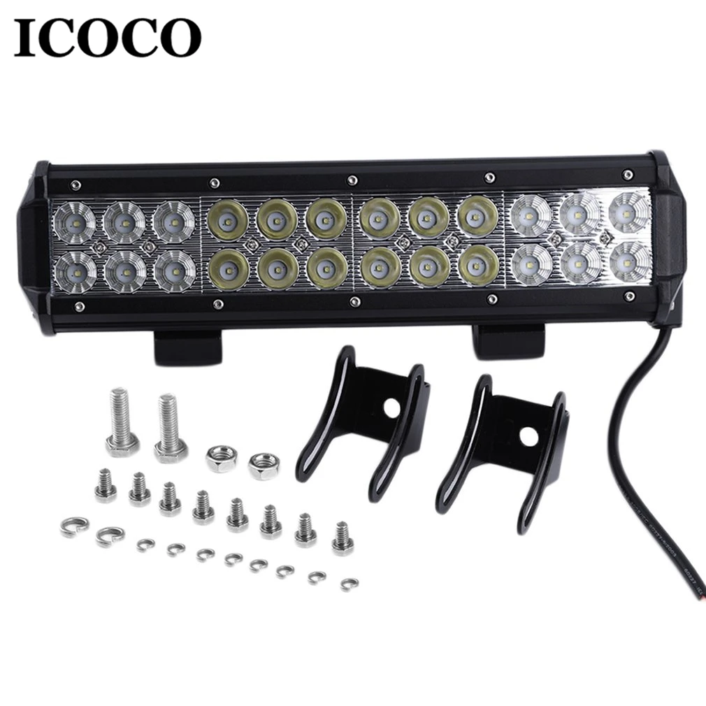 

ICOCO 72W LED Work Light Bar Flood Spot Boat Driving Lamp Offroad 4WD 12 Inch 30 Degree + 60 Degree Working Light Wholesale