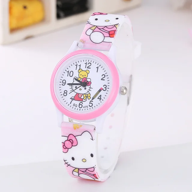 2019 KT Kids Watches Girls Children Pink Dress Wrist Watch Cute Child Cartoon Si 2019 KT Kids Watches Girls Children Pink Dress Wrist Watch Cute Child Cartoon Si