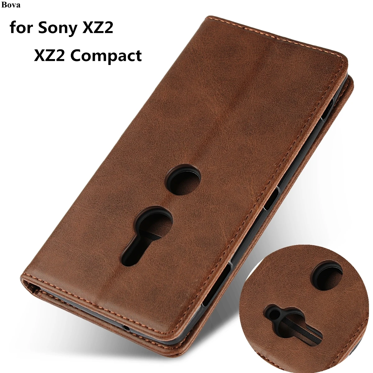 

Кожаный чехол для Sony Xperia XZ3 XZ2, Компактный флип-чехол, держатель для карт, кобура, магнитный Привлекательный чехол, чехол-бумажник