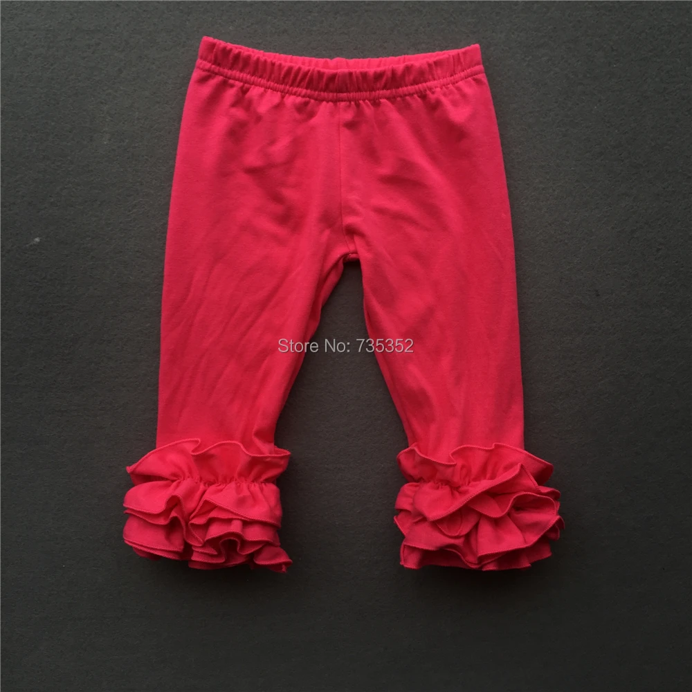 RTS Boutique Baby Clothes Adorable Children's Hot Pink Cotton Ruffled