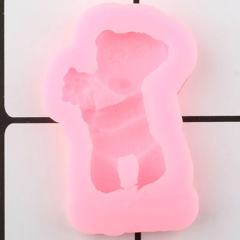 DIY силиконовая форма «Медведь» шоколадная выпечка помадка формы цветок торт украшения инструменты кекс Топпер конфеты формы для полимерной глины