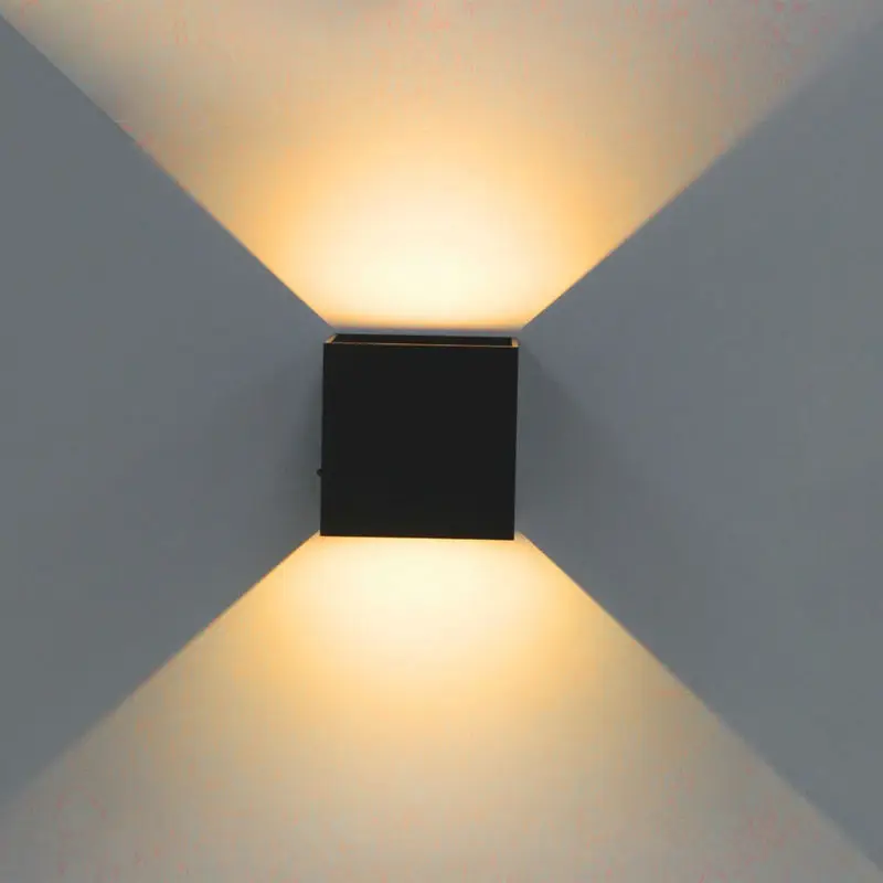 Ip65 waterproof surface mounted outdoor cube led wall light led outdoor wall lamp up and down ...