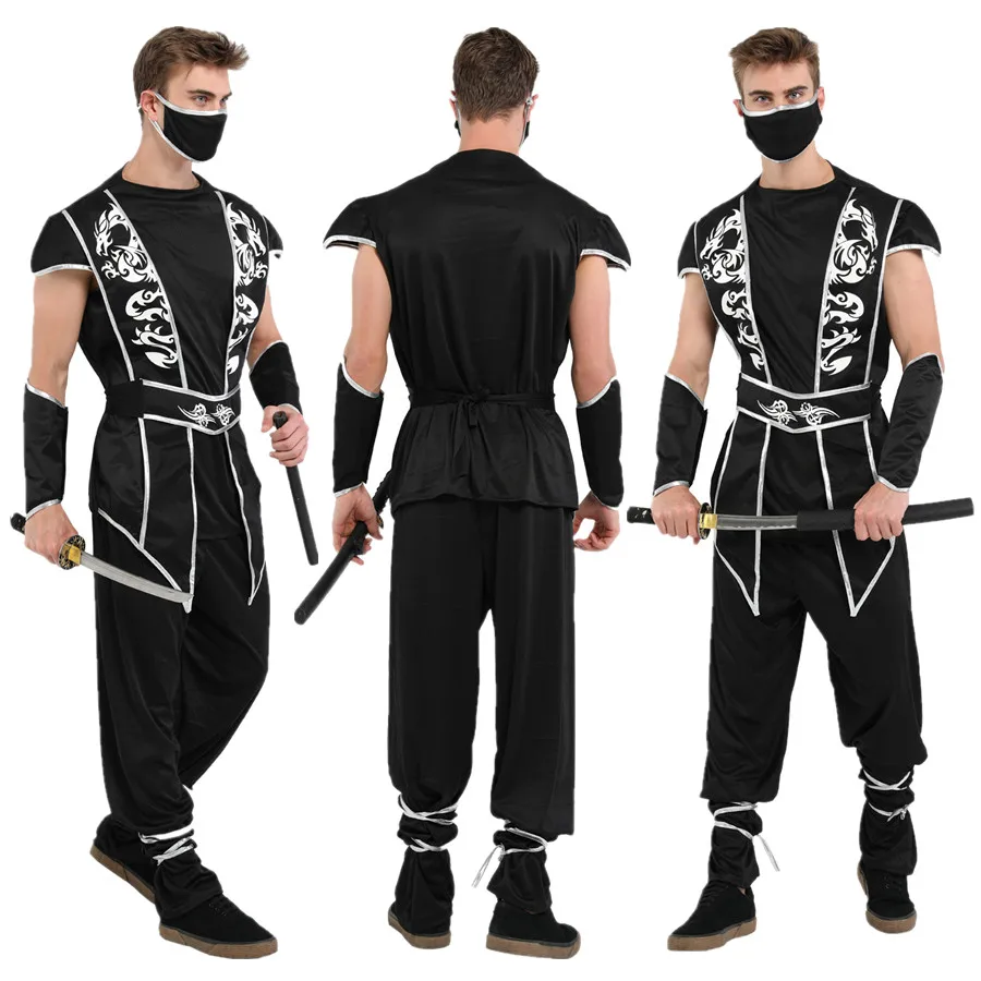 Adult Man Secret Dragon Ninja Costume Halloween Christmas Carnival