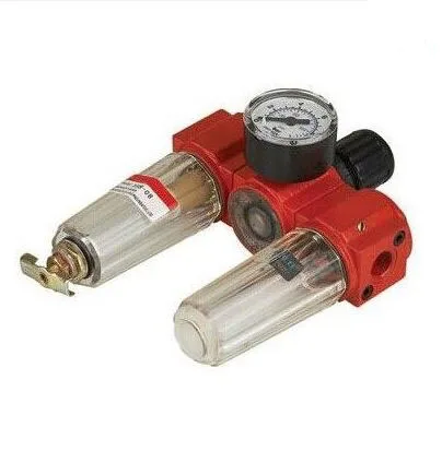 

Pneumatic Air Compressor Air Filter 398-08 1/4" Source Treatment Pressure Regulator